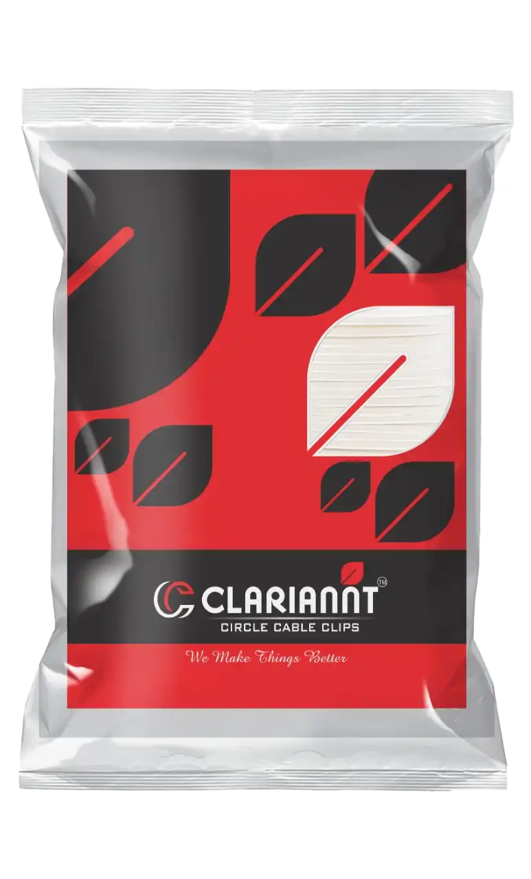 Close-up of Clariannt product in sleek pouch packaging, showcasing the brand's commitment to quality and innovation in electrical solutions.