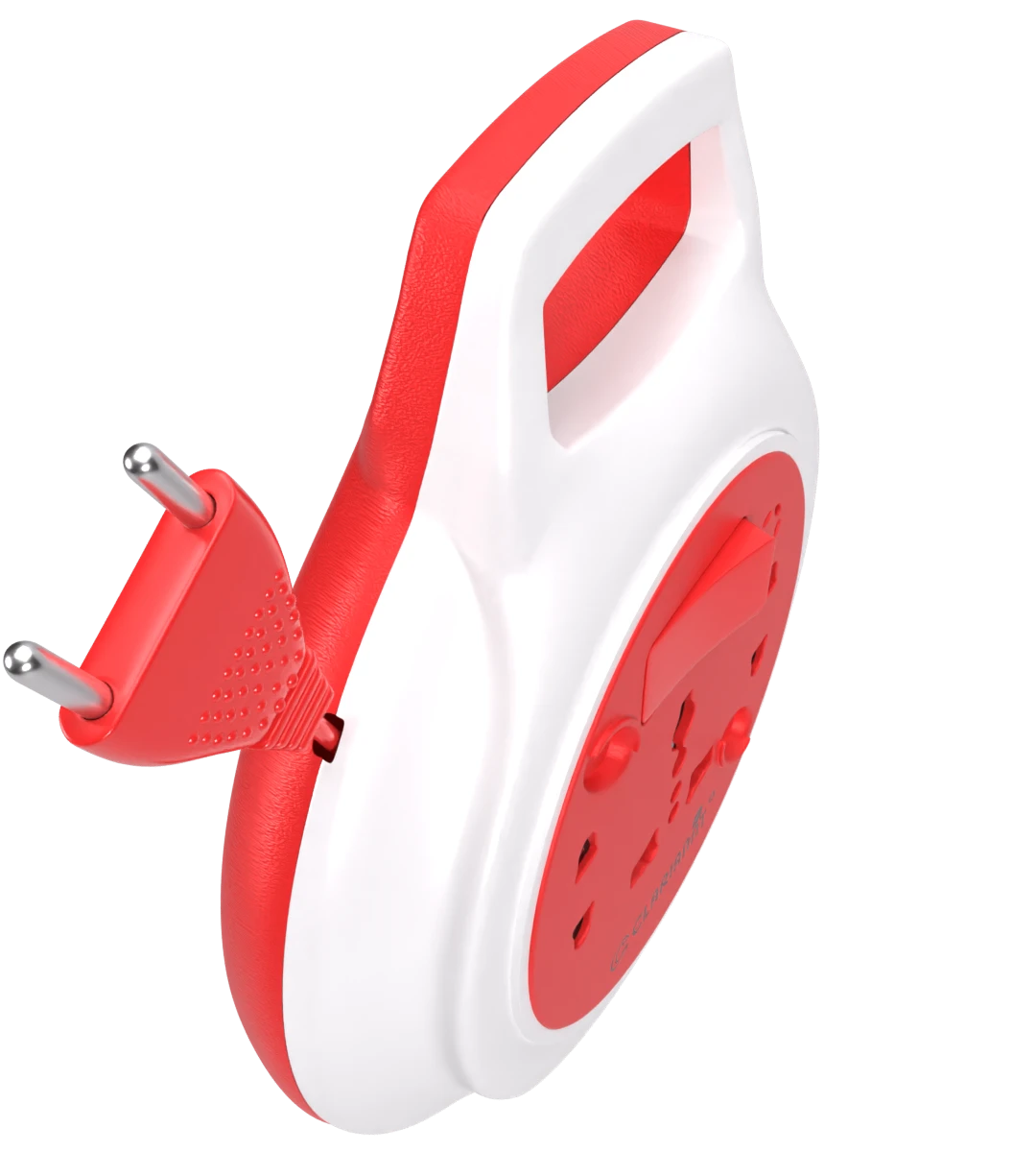 Clariannt 2 Pin 4 Yards International Pin With Handle And Durable Switch Cosco Power Extension Board Heavy Duty Copper Cord View