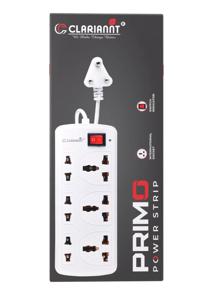 Clariannt Primo Power Extension Board With Packaging Box Spin