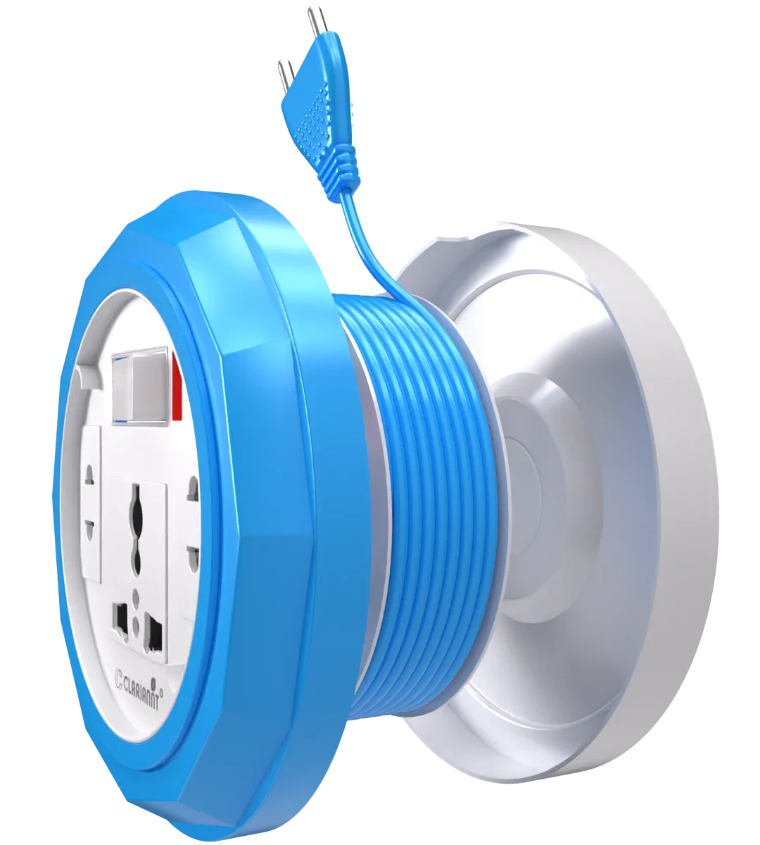 Clariannt 2 Pin 4 Yards International Pin Compact Design And Durable Switch Pluto Power Extension Board Heavy Duty Copper Cord View