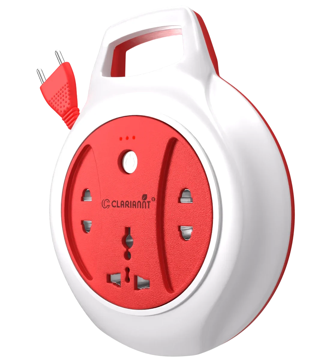 Clariannt 2 Pin 4 Yards International Pin With Handle And Durable Switch Cosco Plus Power Extension Board LED Indicator And Push Button View